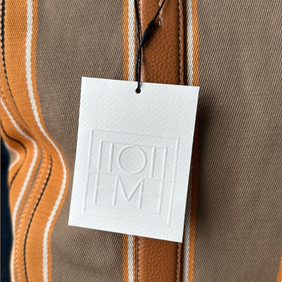 Toteme Striped Canvas Tote Bag - Picture 7 of 12